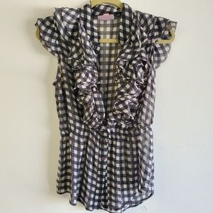 Romeo & Juliet Couture, Large, Women's Peplum Top